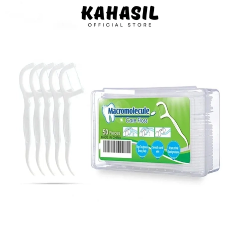 KAHASIL - Dental Floss Pembersih Sela Gigi 1 Box isi 50 Pcs SR004